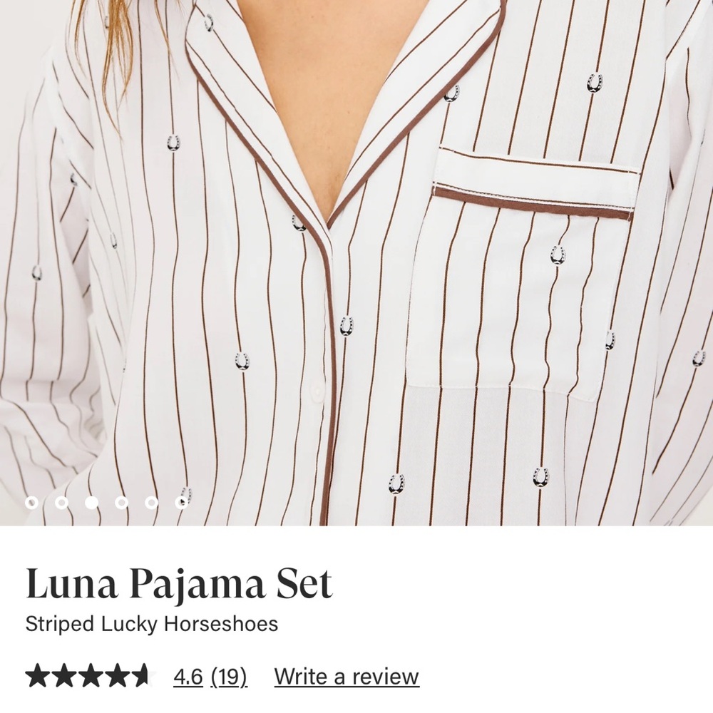 Rails Horse shoe pajama set. New with tags